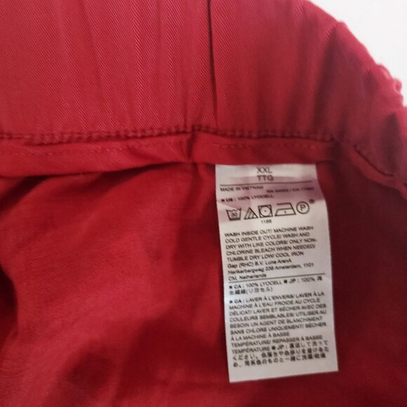 Banana Republic Pull On Red Jogger Cargo Pants Size XXL - Picture 8 of 14